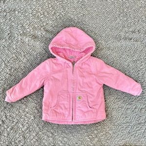 Carhartt Pink Canvas Winter Jacket Coat 12 mo
